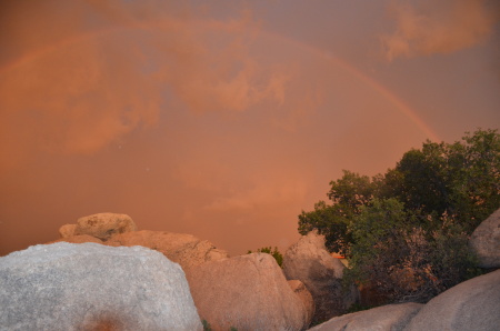 Rainbow in the rocks