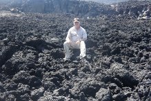 Sitting in a volcano