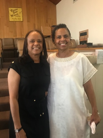 Linda is with her sister Evangelist Michelle G