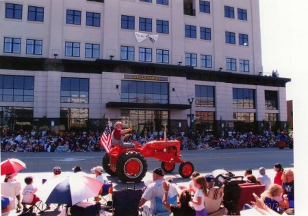 The tractor shown above in the Provo parade