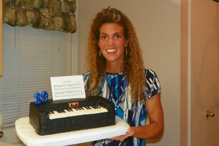 Annette's 39th Birthday Piano Cake ... 2013