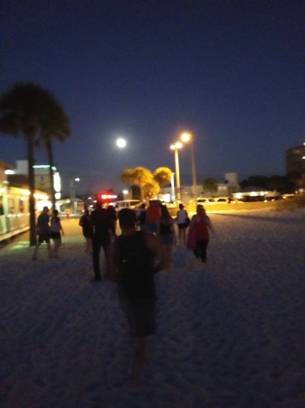 Full moon on Clearwater beach