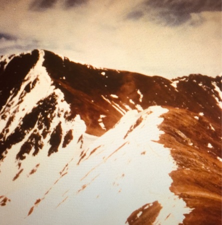 Hiking on "The Great Divide," in Colorado