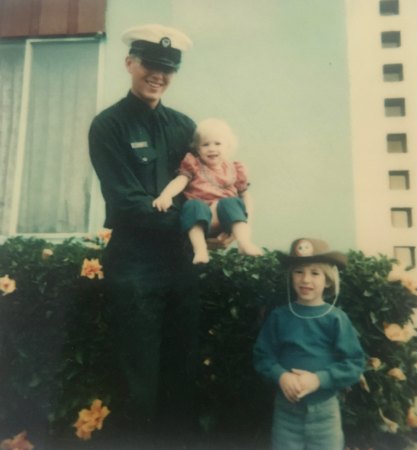 Brother Bob at Navy graduation 