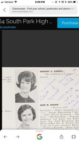 Dorothy Pauley's Classmates profile album