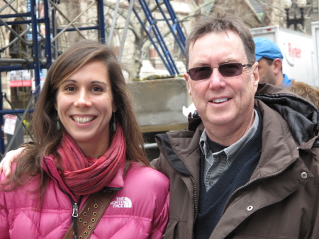 Self y daughter / Boston Marathon 2013 - 