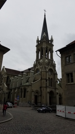 Street view of a chapel in Bern Switzerland