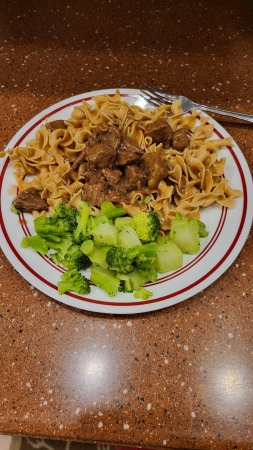 Beef, Gravy on Noodles 01/24/2024