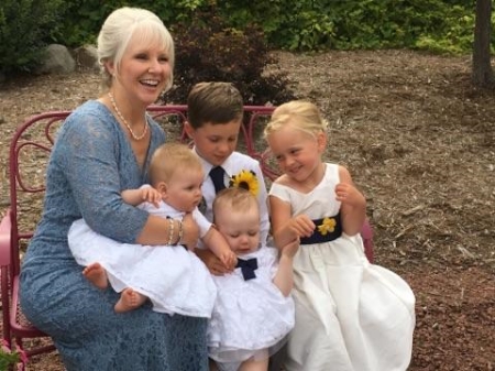 All four grandbabies at my son Adam's Wedding