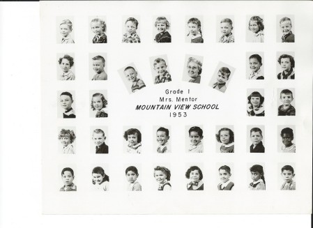 Mt View School Grade 1 1953
