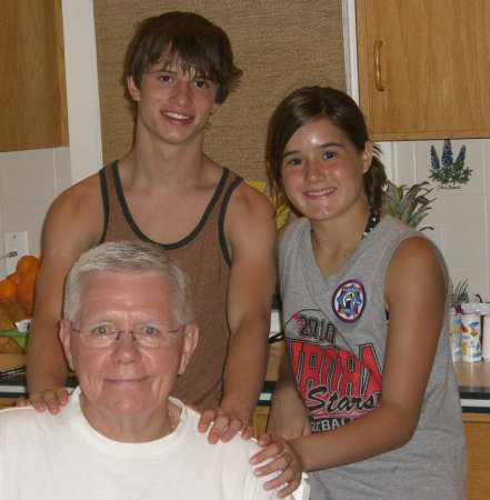 John Wren with 2 of his grandchildren- 2012