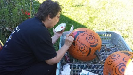 Therese Kobel's album, Pumpkin painting over the years