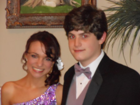 My youngest son Bryant.  Prom with old girlfriend.