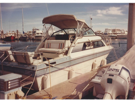 My 26 Ft Cabin Cruiser At Seaport landing Mari