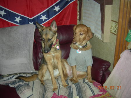 ANIKA ON LEFT & GUNNY ON THE RIGHT