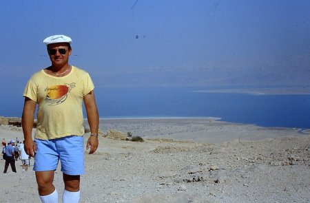 On Top of Masada, Israel (Dead Sea in backgrou