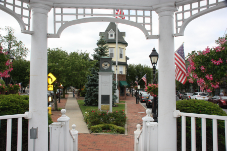 Clock and Triangle Building in Amityville