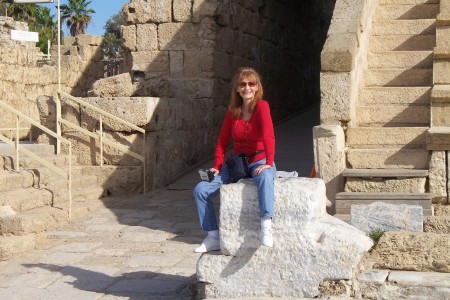 Cindy in the Holy Land