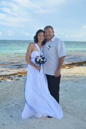 My oldest Daughter, wedding day in Cancun