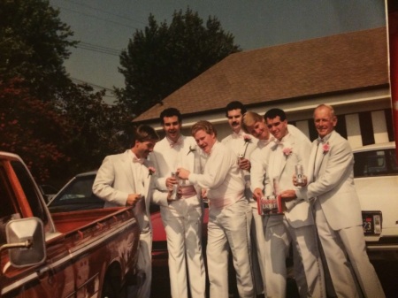 Wedding Day in Pomona California August 88.