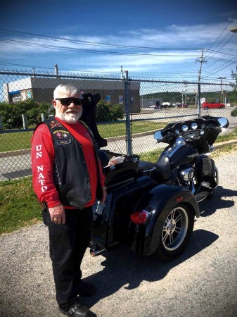 Dennis Ripley, with my Harley Trike!