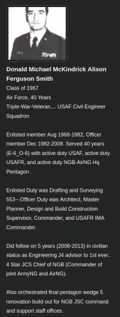 1968-2008 +5 Military Bio