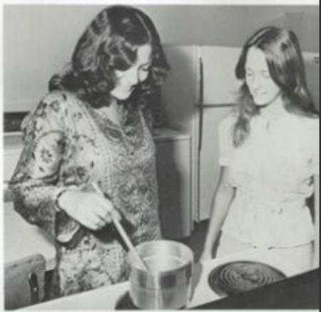 Home Ec stirring an empty pot. Class of ‘77