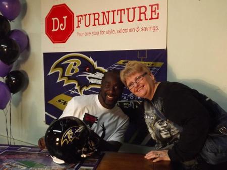 Jackie w/ Webby #21 Ravens