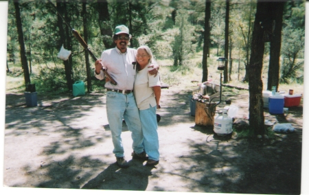 checking out elk tracks for our hunt in Dec 08