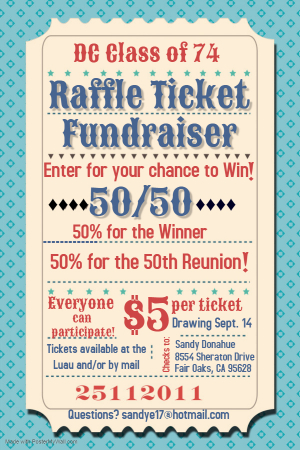 Luau Reunion 50/50 Raffle Fundraiser!