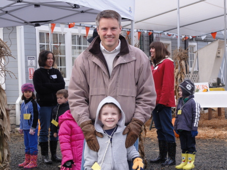 Bret and Darrell at the pumpkin patch