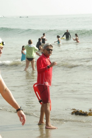 Working the Cabrillo Beach Polar Bear Swim