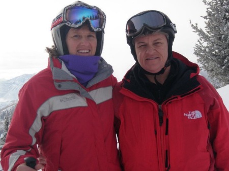 Skiing Utah with Friend Darcy from Spokane