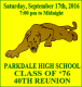 Parkdale High School Class of 1976 40th Reunion reunion event on Sep 17, 2016 image