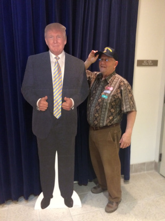 Me and Trump. He is a foot taller. 