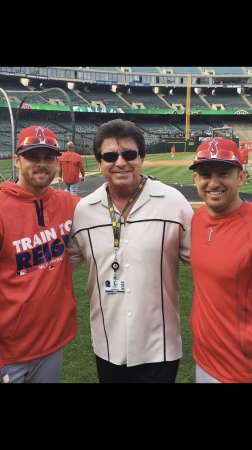 Angels Batting Practice /Chapel 2017