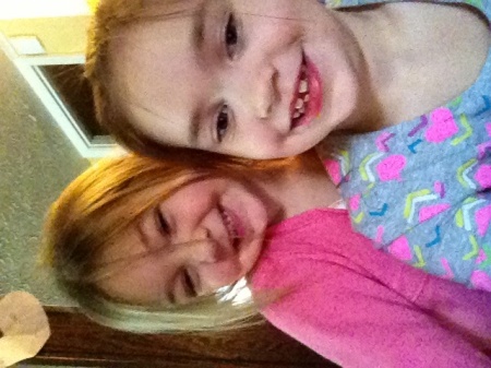 My 2 little munchkins. Allie and Kendra