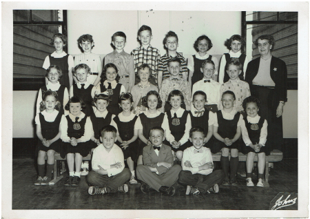 La Verendrye School Grade 3 1955-56 Miss E. Riley