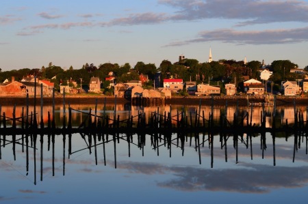 Lubec, Maine as seen from Campabello Isl, CD