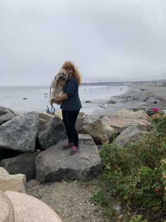 York beach ME in the rain 