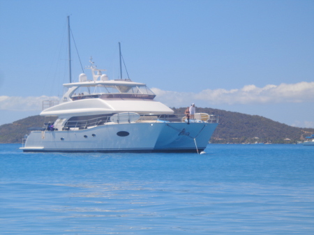 Our boat in the BVI’s