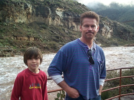 Me & my youngest boy Derek at Salt River