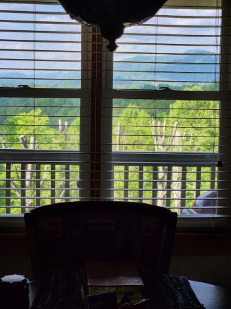 Blue Ridge Mountains from dining table.