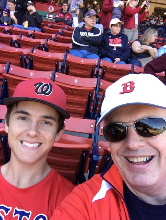 Grandson Ben at the Red Sox