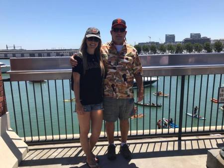 Fauther daughter date at AT&T Park 2017