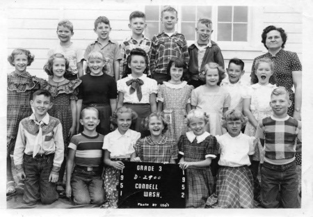 3rd Grade Connell WA 1952