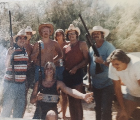 Dove hunting with Friends in 1986 