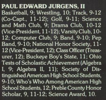 Paul Jurgens' Classmates profile album