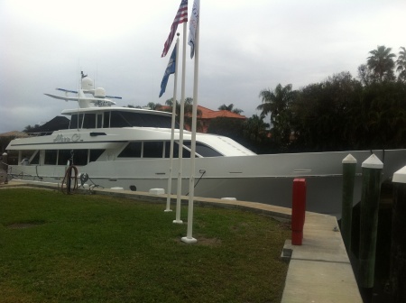 Moored in Jupiter FL. Private Superyacht “2014
