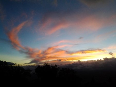 Sunset over Costa Rica